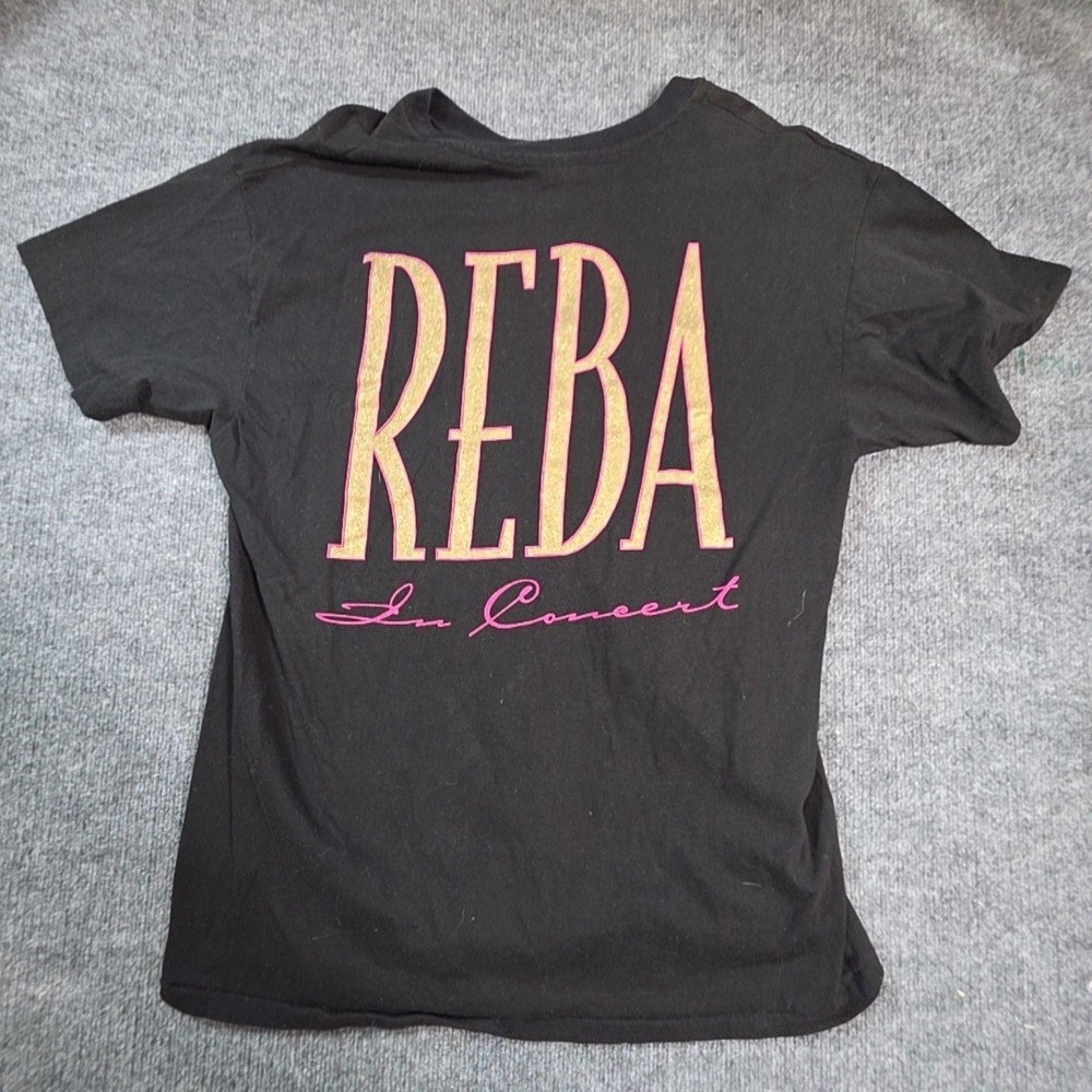 Vintage Reba Shirt Mens XL Black Read My Mind Concert Tour Graphic Tee Hanes